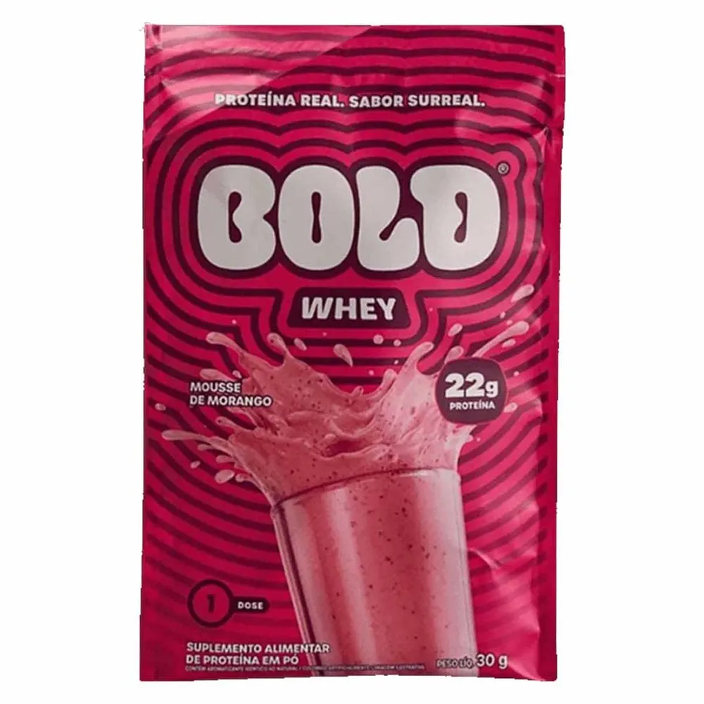 Sachê Bold Whey Mousse de Morango 30g