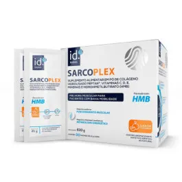 Colágeno Hidrolisado - Sarcoplex Sabor Tangerina 30 Sachês de 21g - Biolab