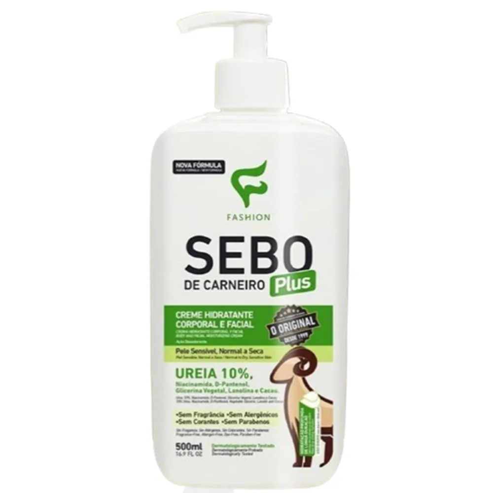 Sebo de Carneiro Creme Hidratante Plus Fashion 500ml