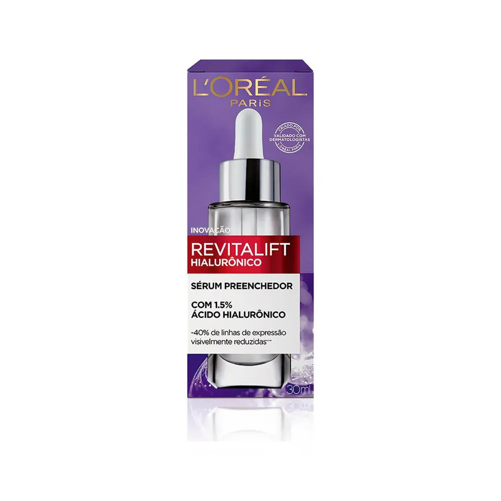Sérum Preenchedor Facial Anti-idade L'Oréal Paris Revitalift Hialurônico 15ml