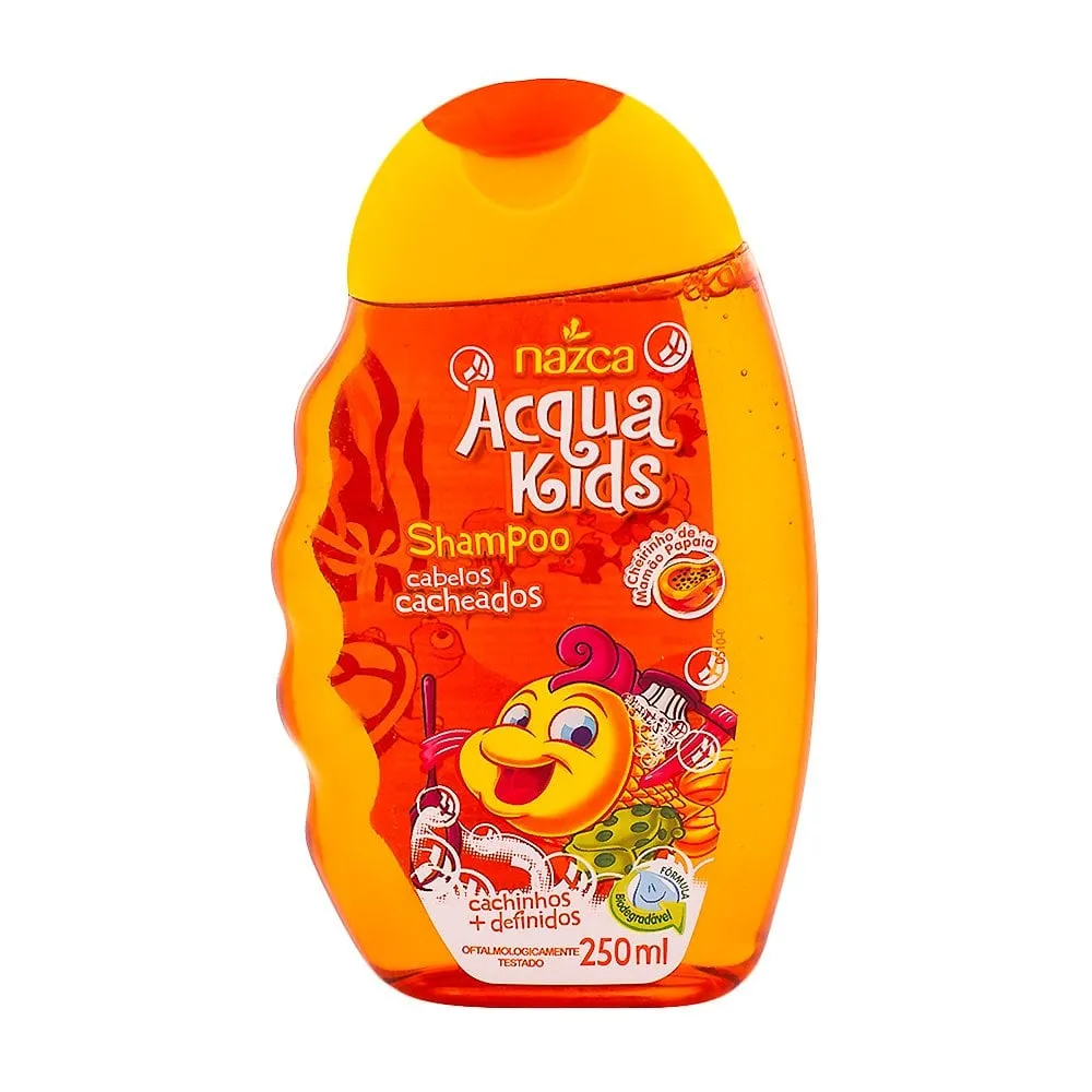 Shampoo Acqua Kids Nazca Cabelos Cacheados 250ml