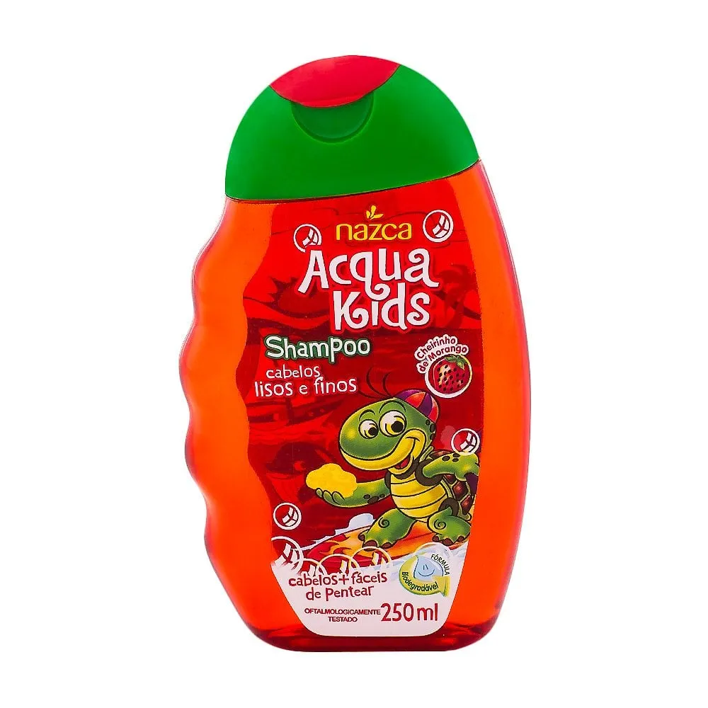 Shampoo Acqua Kids Nazca Lisos e Finos 250mL