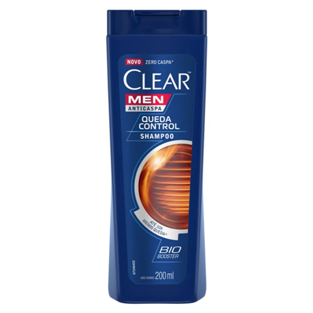 Shampoo Anticaspa Clear Men Queda Control 200ml