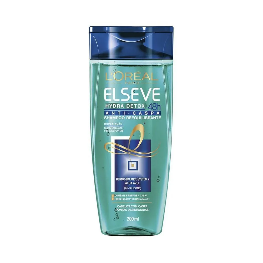 Shampoo Elseve Hydra Detox Anticaspa 200ml