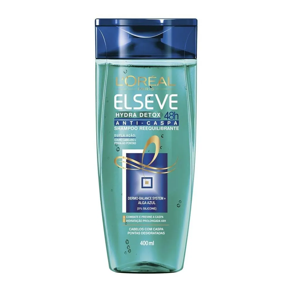 Shampoo Elseve Hydra Detox Anticaspa 400ml