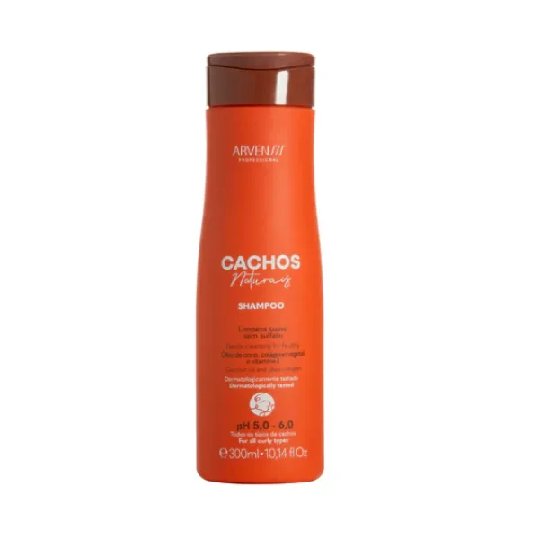 Shampoo Arvensis Sem Sulfato Cachos Naturais Vegano 300ml