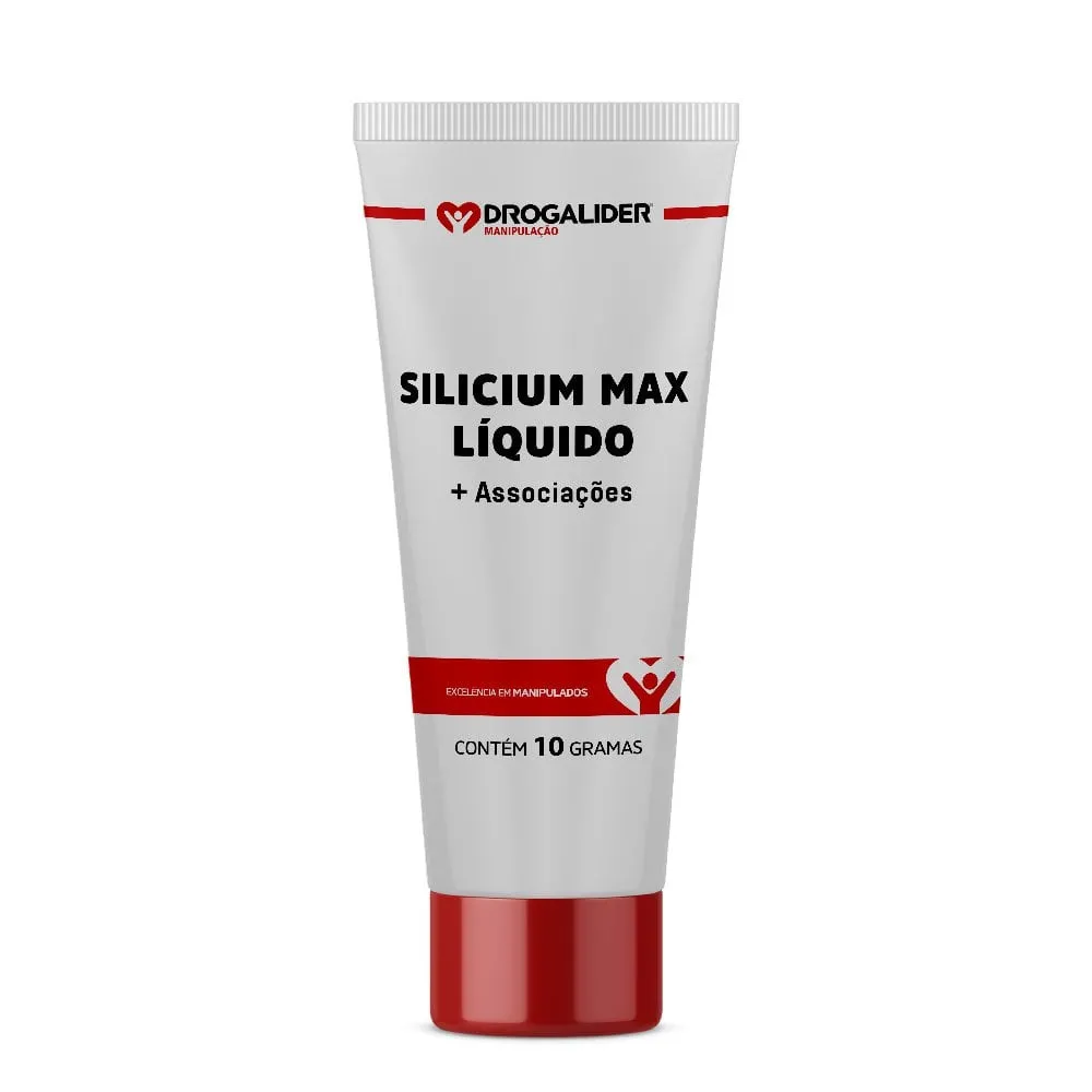 Silicium Max líquido + Associações 10g Sérum Hidratante para Unhas e Cutículas