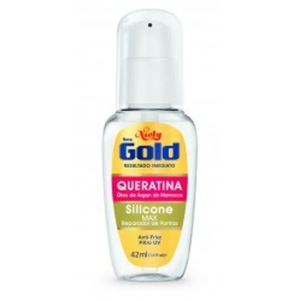 Silicone Reparador de Pontas Niely Gold Queratina e Óleo de Argan 50ml
