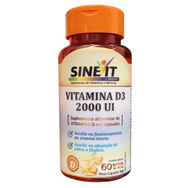 Vitamina D - Sinevit D3 2.000UI - 60 Cápsulas