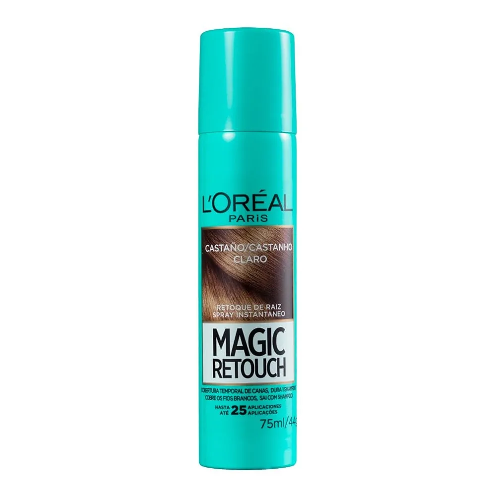 Spray Retoque de Raiz L'Oréal Magic Retouch Castanho Claro 75ml