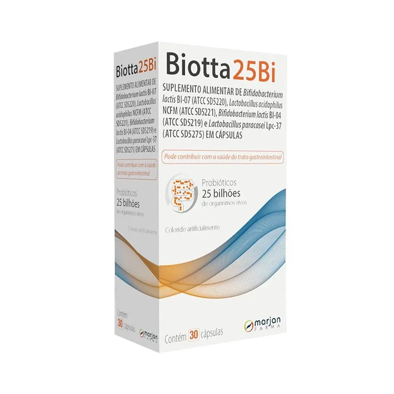 Suplemento Alimentar Biotta 25Bi 30 Cápsulas