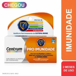 Polivitamínico - Centrum Pró-Imunidade 60 Comprimidos