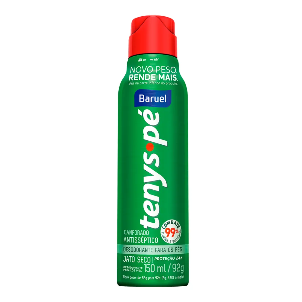 Tenys Pé Baruel Canforado Jato Seco 150ml