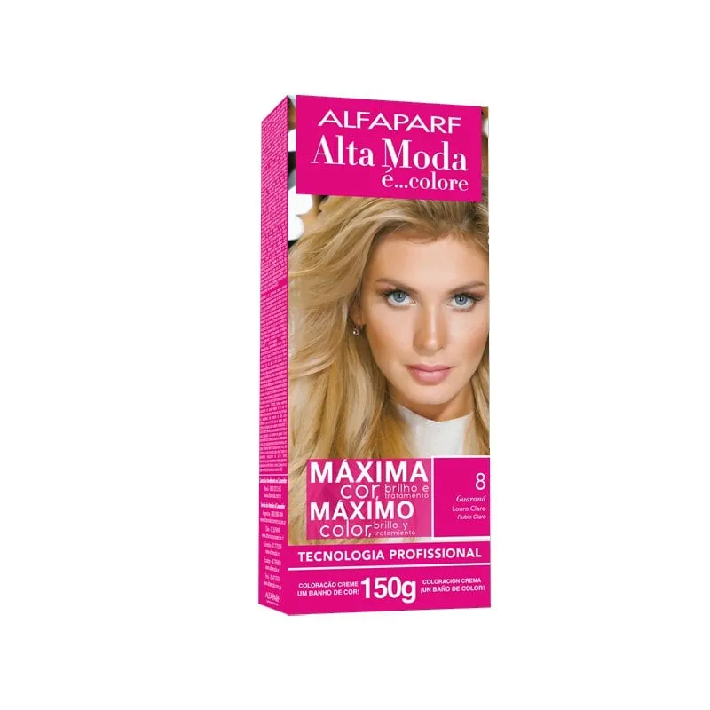 Tintura Creme Alfaparf Alta Moda é Colore Nº 8.0 Louro Claro