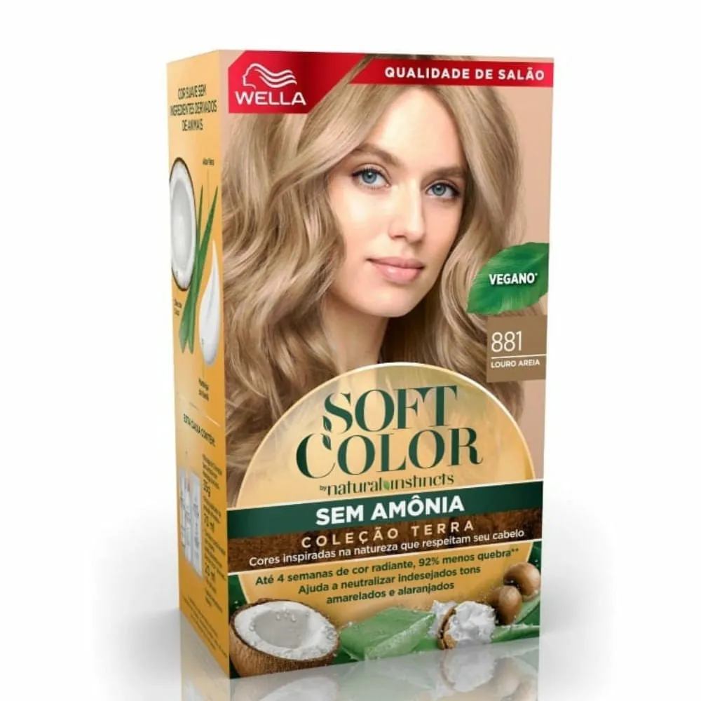 Tintura Wella Soft Color Natural 881 Louro Areia