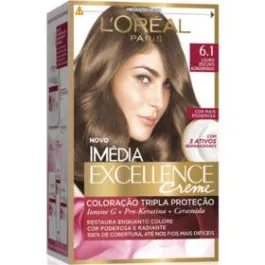 Tintura de Cabelo Imédia Excellence Creme 6.1 Louro Escuro Acinzentado L'Oréal Paris 1 Unidade