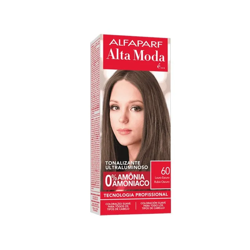 Tonalizante Sobre Ton Alfaparf Alta Moda Nº 60 Louro Escuro