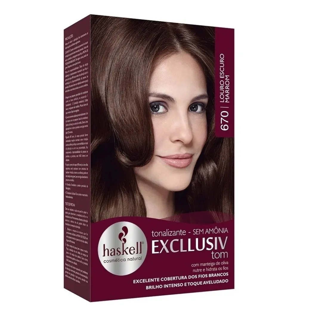 TONALIZANTE 670 LOURO ESCURO MARROM HASKELL