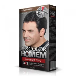 Tonalizante Masculino Biocolor Castanho Médio 1 Unidade