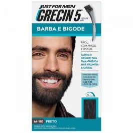 Tonalizante Masculino Grecin 5 Barba e Bigode M-110 Preto 1 Unidade