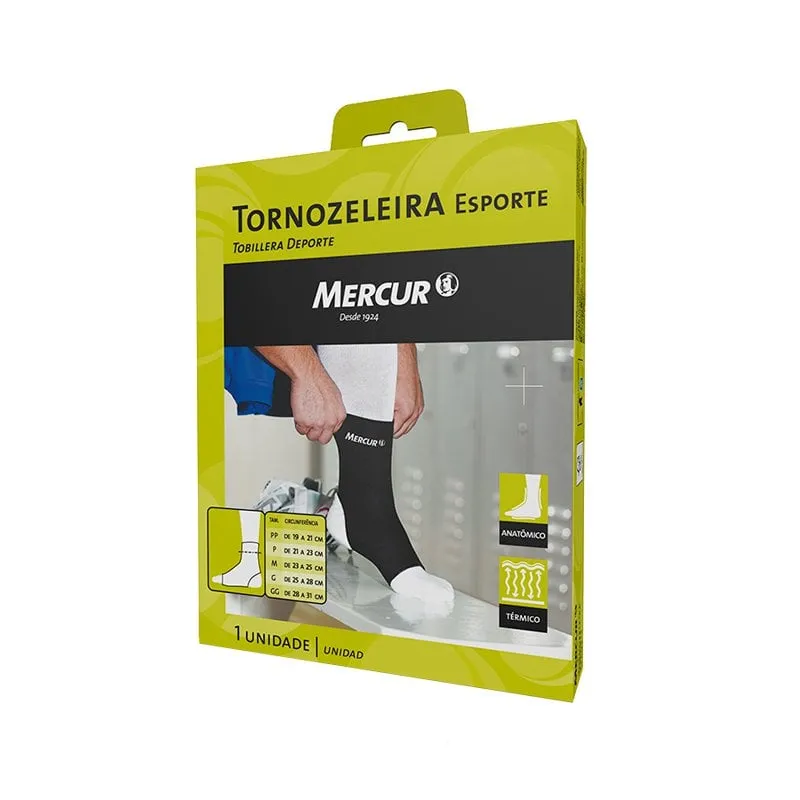 Tornozeleira Esporte Mercur P Preto