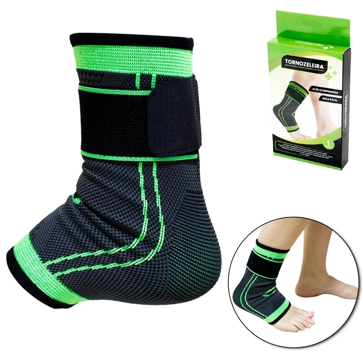 TORNOZELEIRA DE ALTA COMPRESSÃO IMPOFIT IF01003