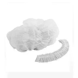 Touca Descartável GR20 Branca Sanfonada - 100 Unidades - Anadona