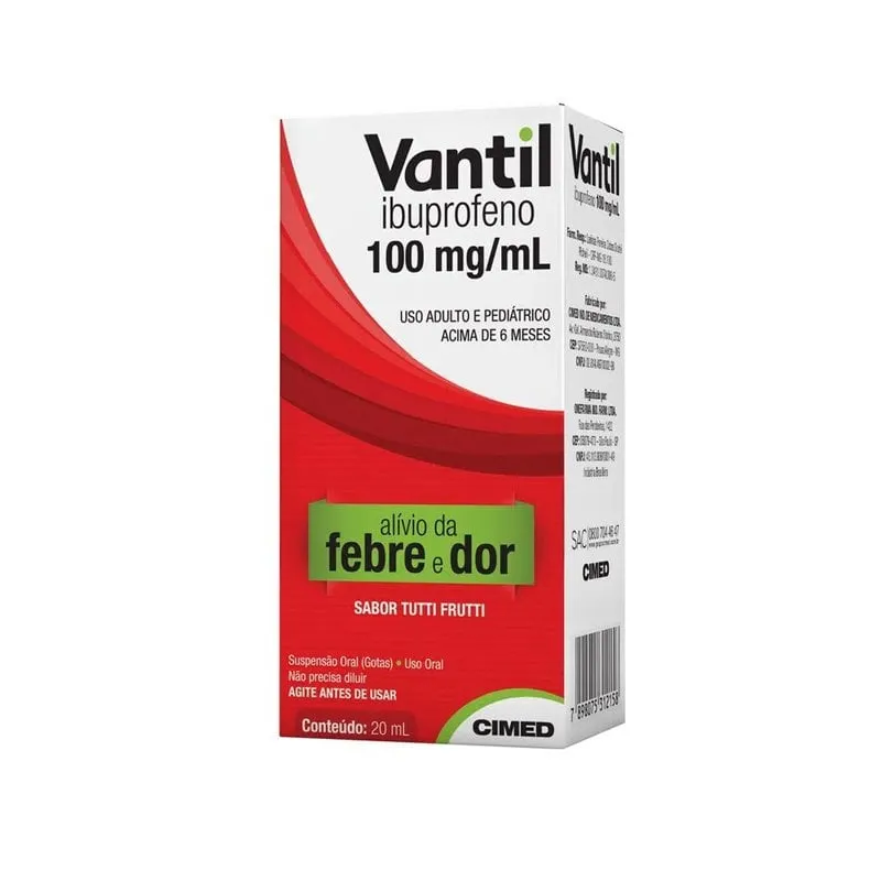Vantil Gotas 100mg/ml Suspensão Oral Frasco Gotejador 20 ml