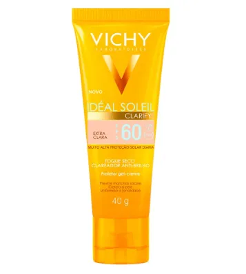 Protetor Solar Vichy Ideal Soleil Clarify Extra Claro Fps60 40g