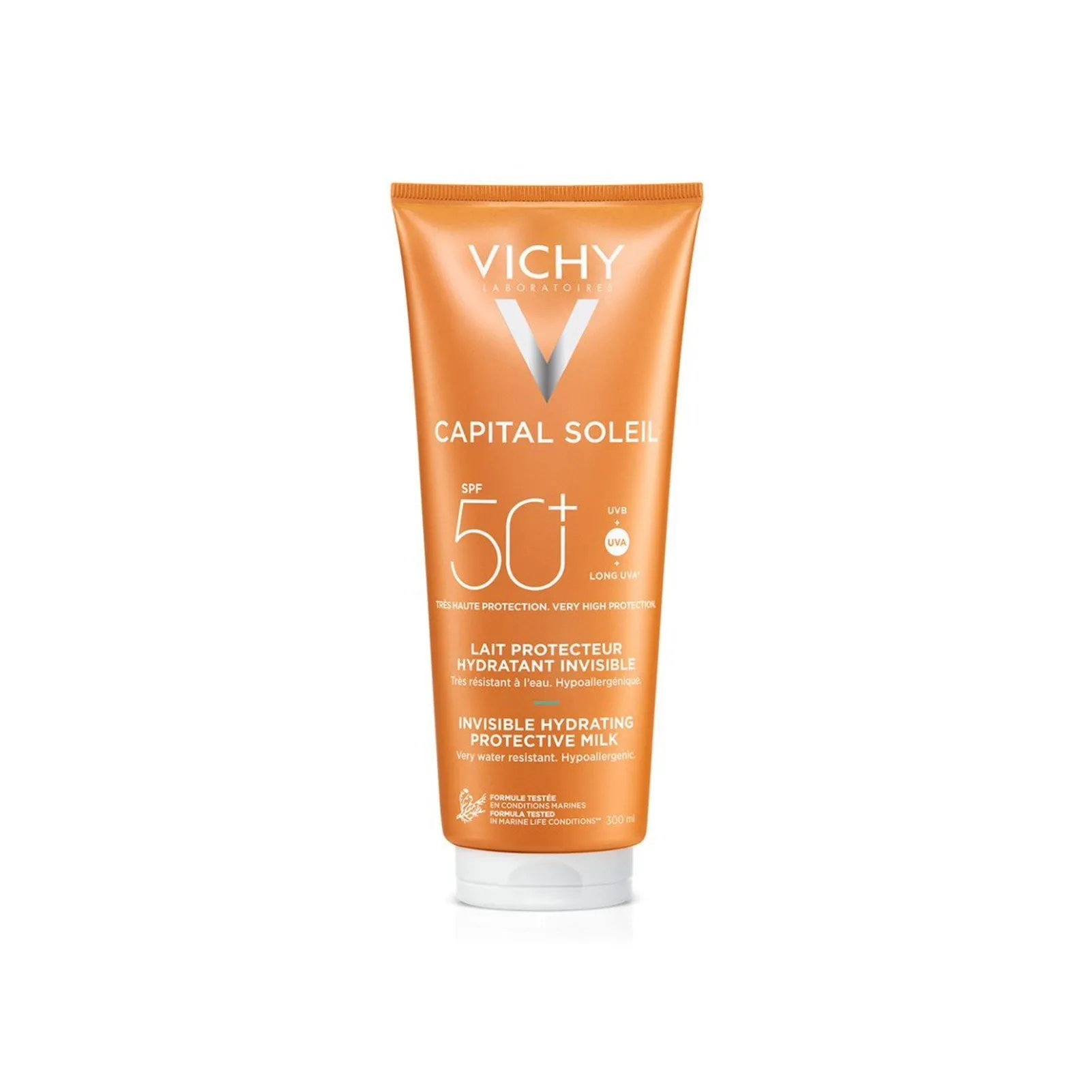 Vichy Idéal Soleil Leite de Corpo Fresco Hidratante FPS50 300ml Brasil