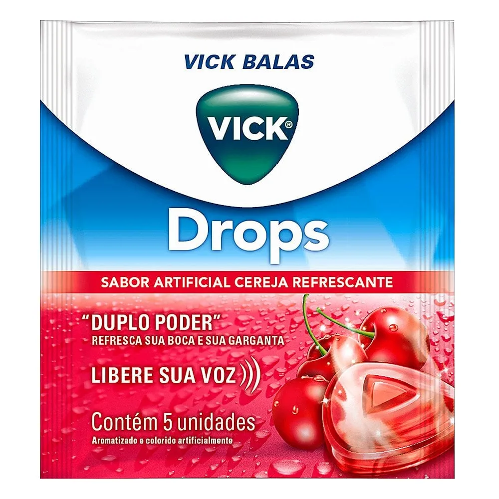 Vick Pastilhas Cereja 5Un
