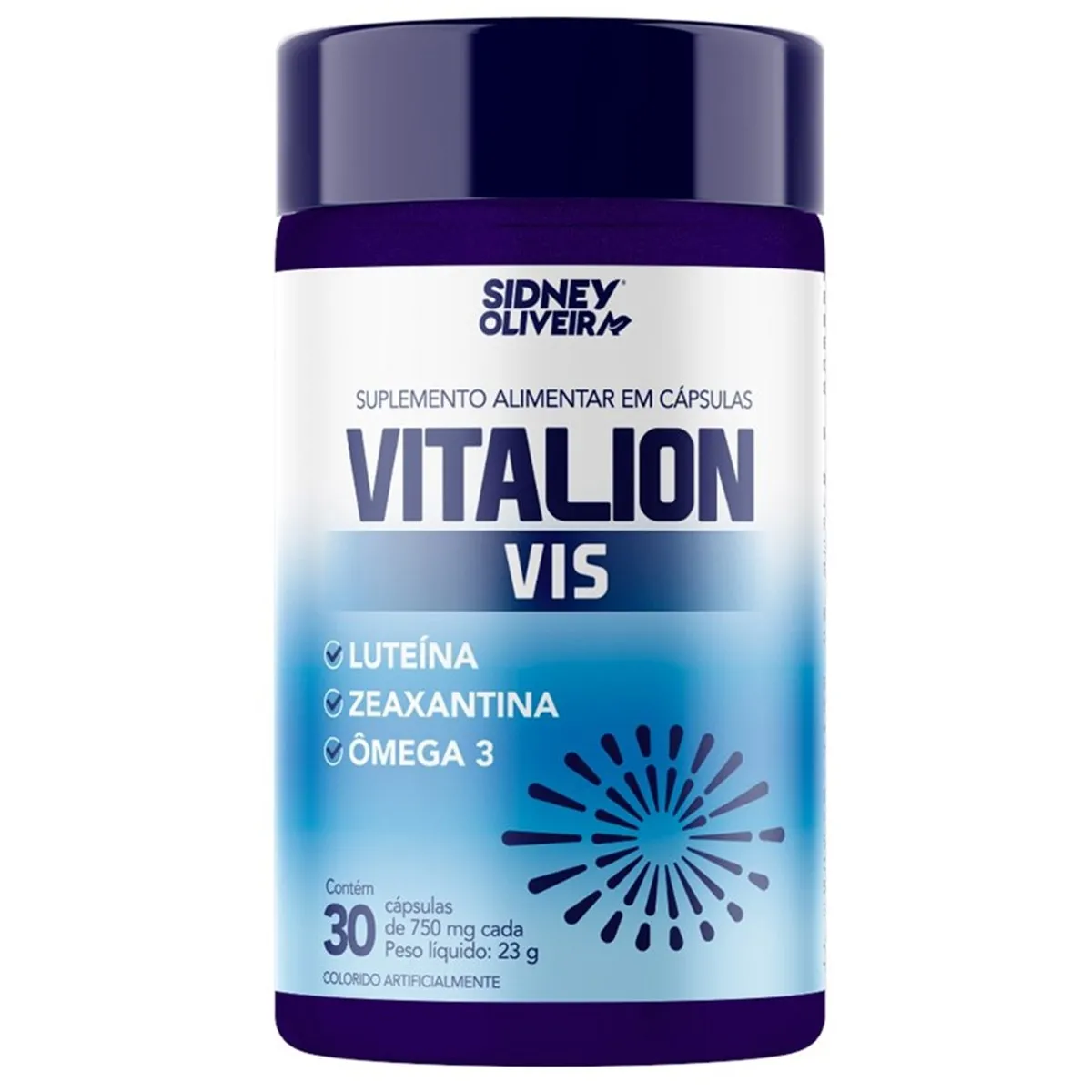 Luteína + Zeaxantina + Ômega 3 Vitalion Vis 30 cápsulas Sidney Oliveira