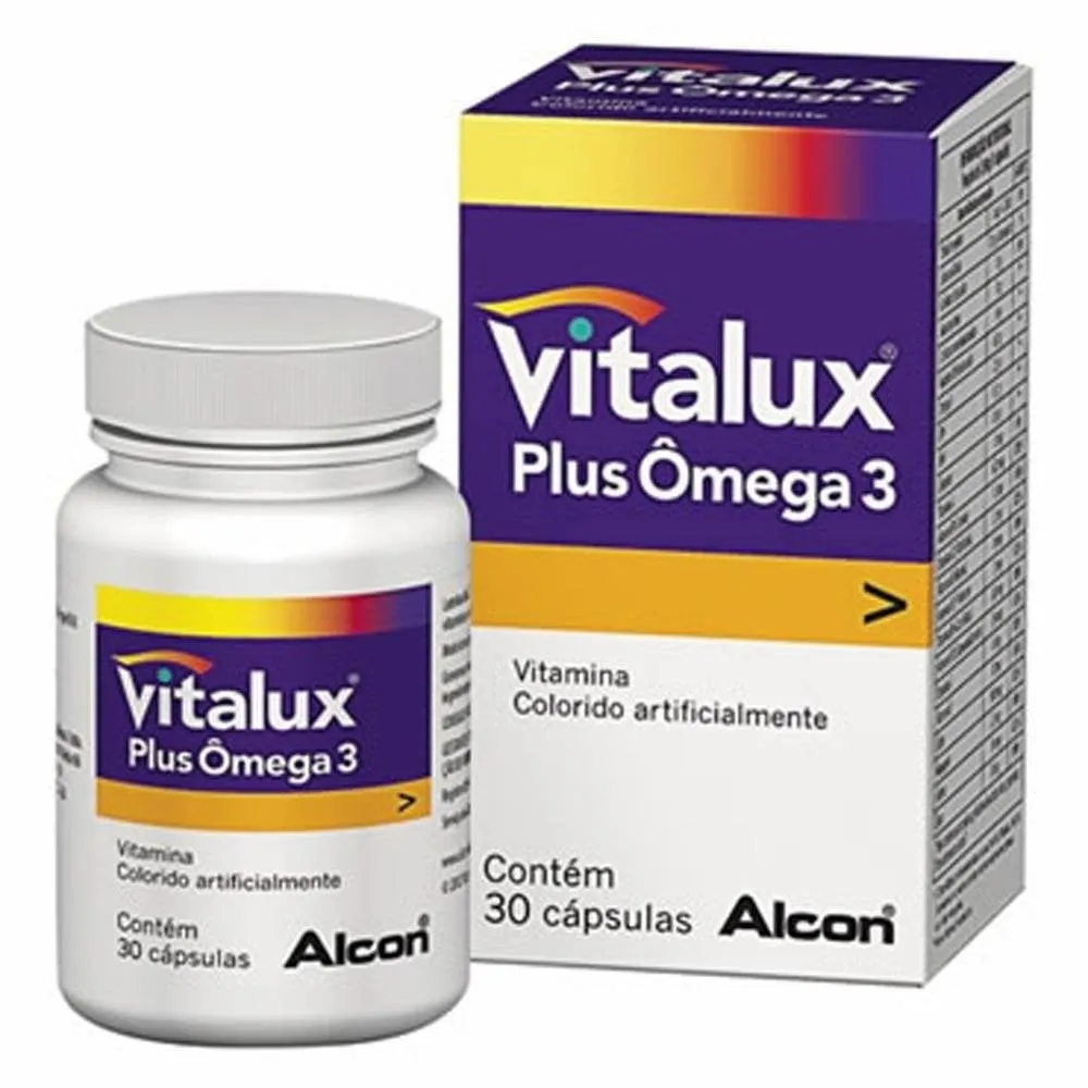 Vitalux Plus Ômega 3 Frasco Com 30 Comprimidos