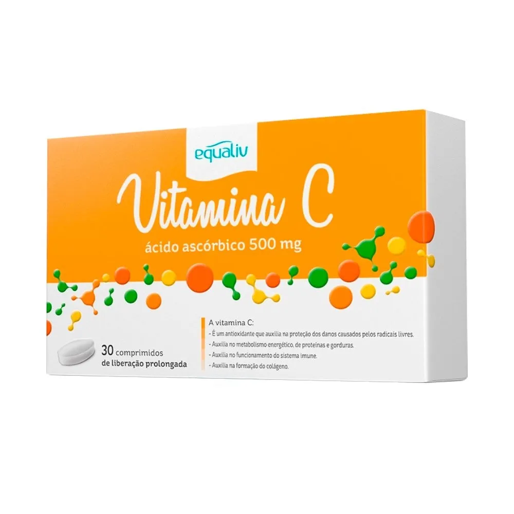 Vitamina C Equaliv 500MG com 30 Cápsulas