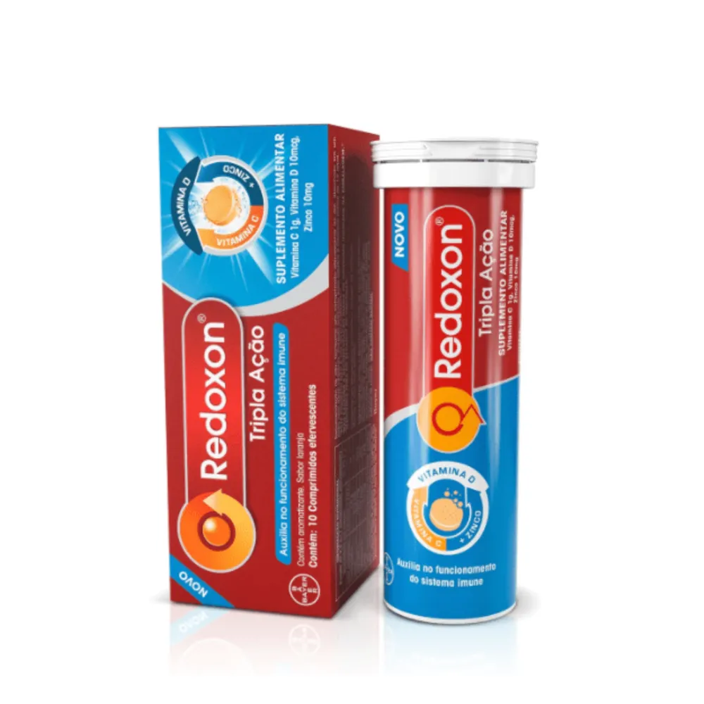 Vitamina C Redoxon Tripla Ação 30 Comprimidos Efervescentes