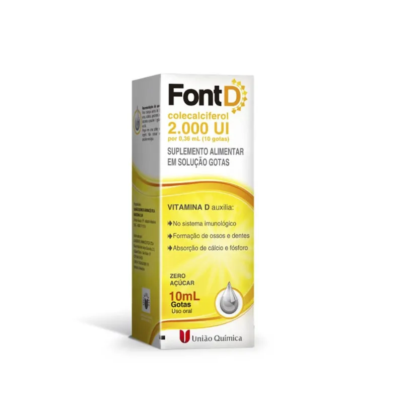 Vitamina D Font D 2000UI Gotas com 20ml