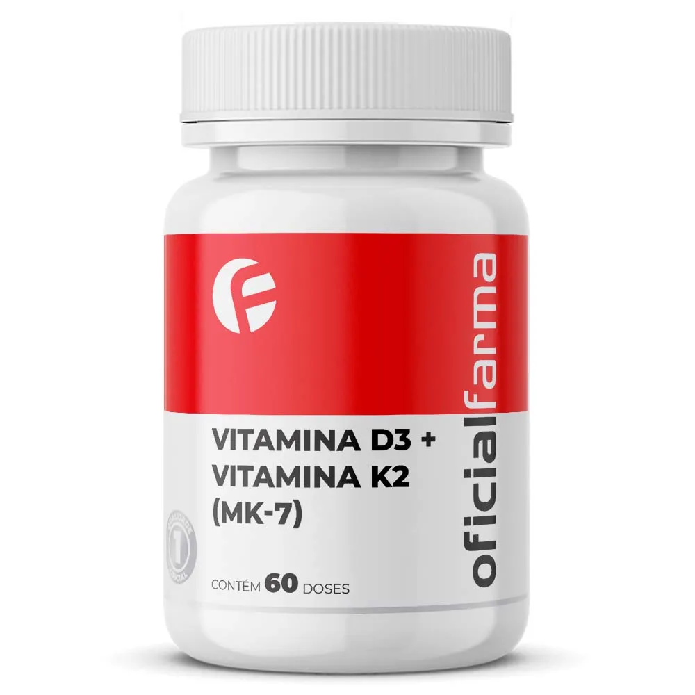 Vitamina D3 + Vitamina K2 (Mk-7) 60 Doses
