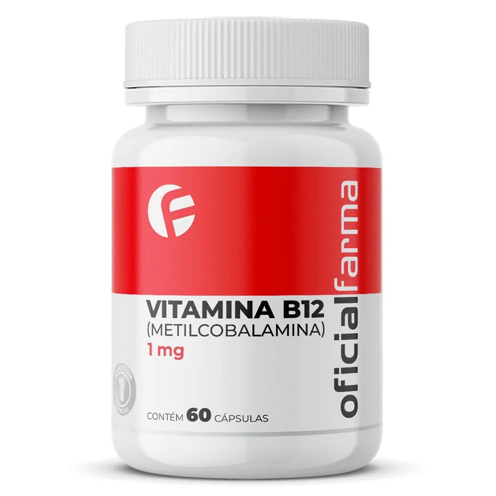 Vitamina B12 (Metilcobalamina) 1mg 60 Cápsulas