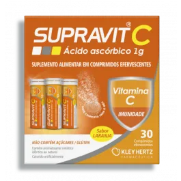 Vitamina C Supravit C 1G 30 Comprimidos Efervescentes
