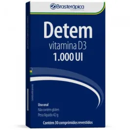 Vitamina D - Detem 1.000UI - 30 Comprimidos