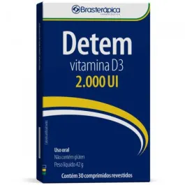 Vitamina D - Detem 2.000UI - 30 Comprimidos