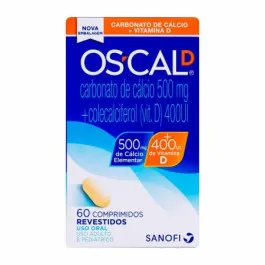 Mobility Os-cal D 400UI + 500mg - 60 Comprimidos