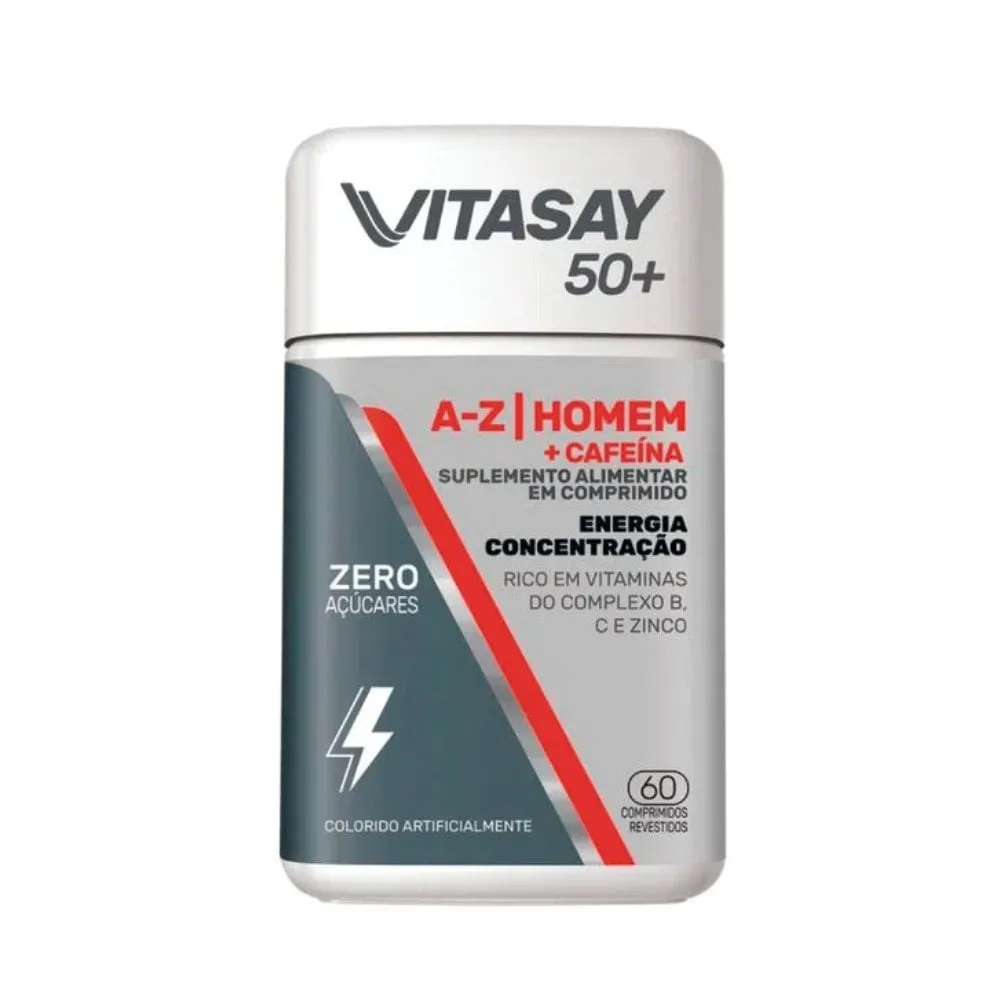 Vitasay 50+Az Homem+Cafeína 60 comprimidos
