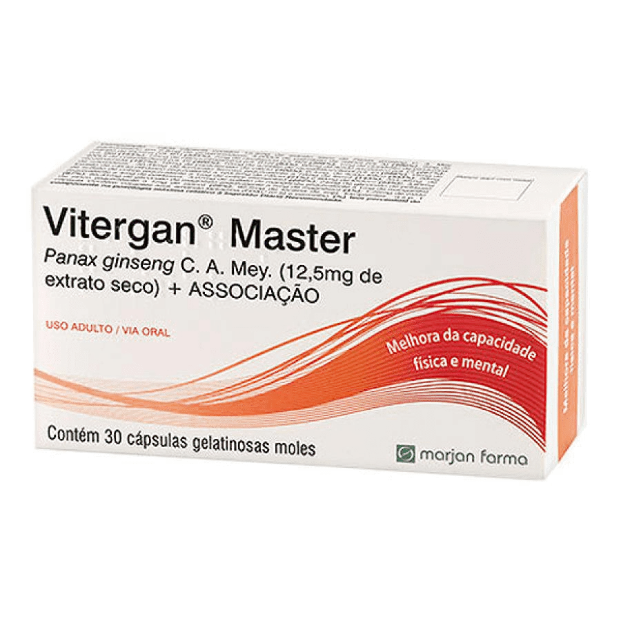 Vitergan Master caixa com 30 cápsulas moles