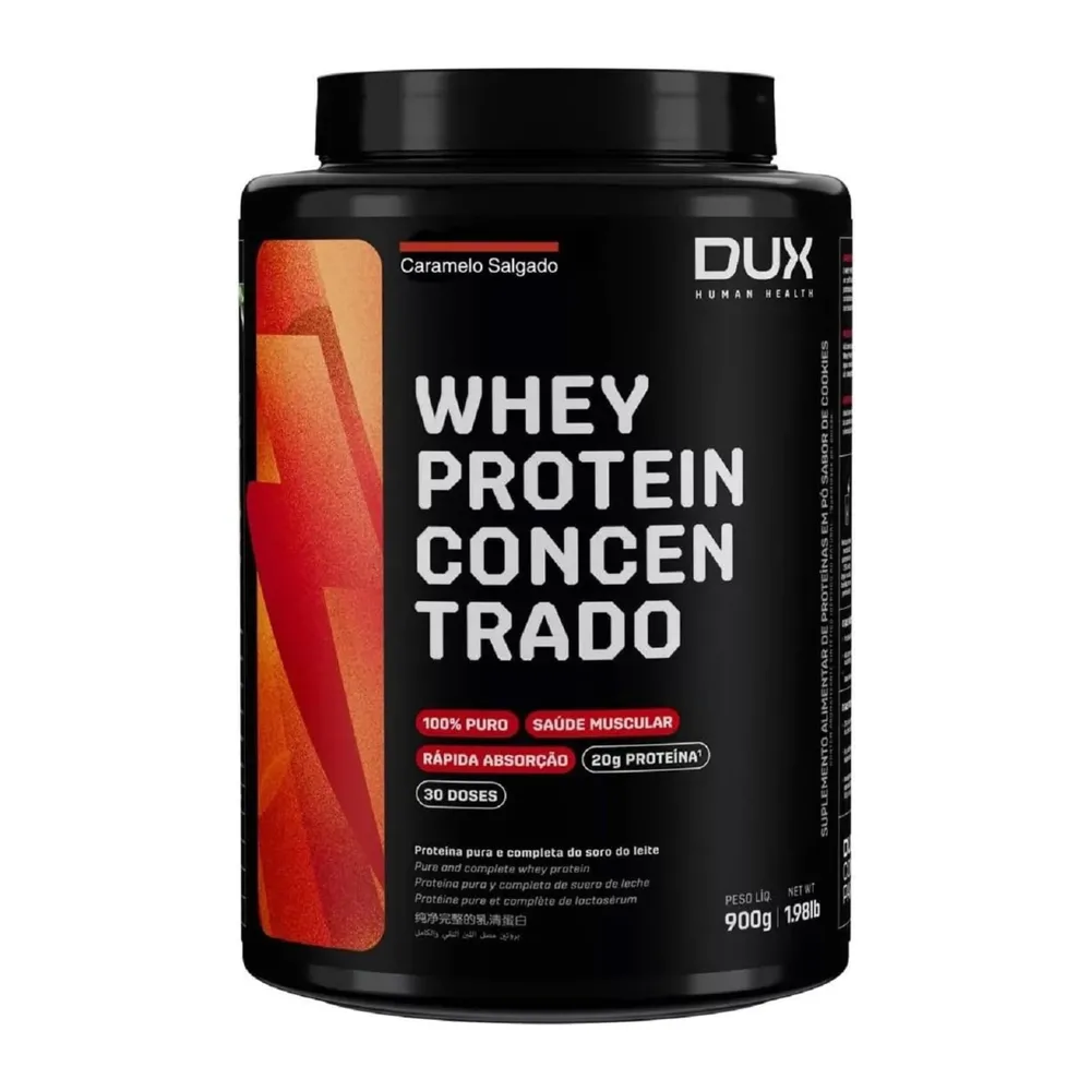 Whey Protein Concentrado Caramelo Salgado Pote 900g