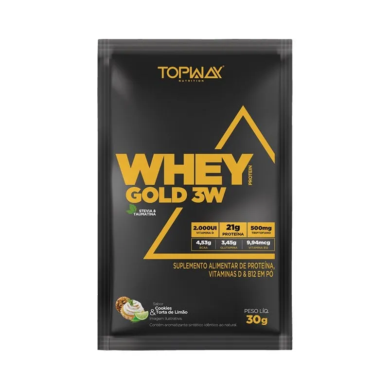 Whey Gold Limão e Cookies Sache 30g