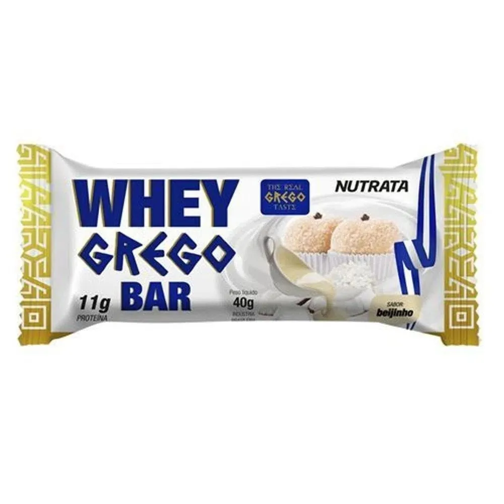 Whey Grego Bar 40g Beijinho - Nutrata