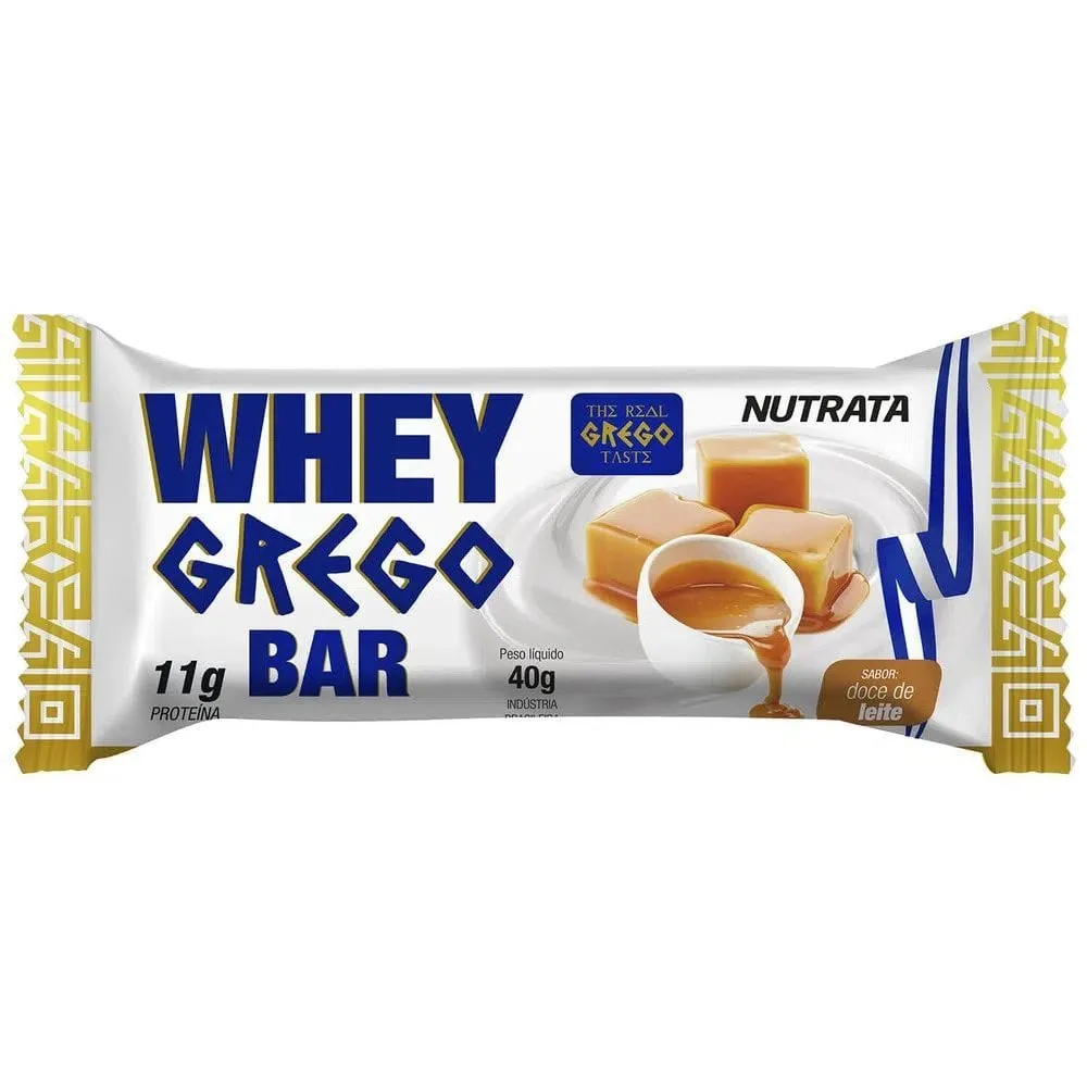 Whey Grego Bar 40g Doce de Leite - Nutrata