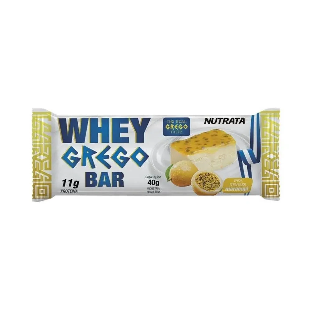 Whey Grego Bar 40g Maracujá - Nutrata