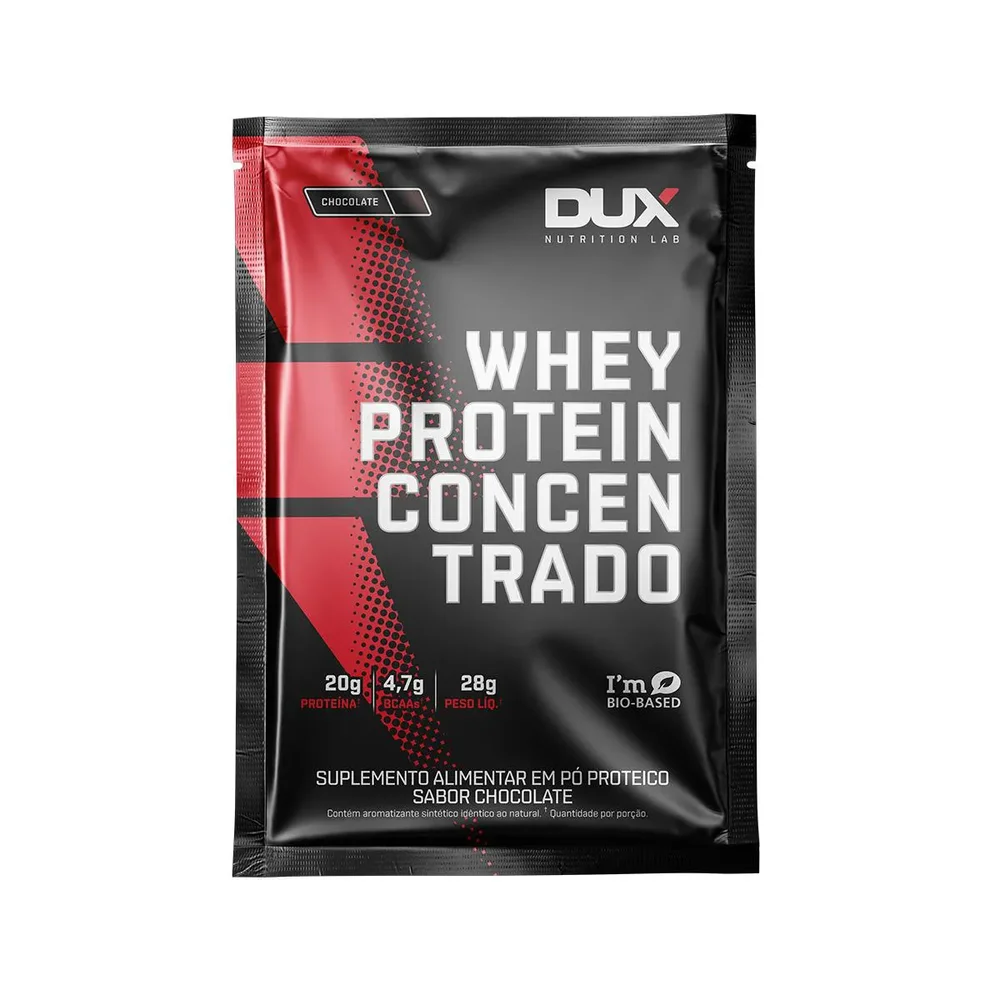Whey Protein Dux Nutrition Concentrado Sachê Cappuccino 28g